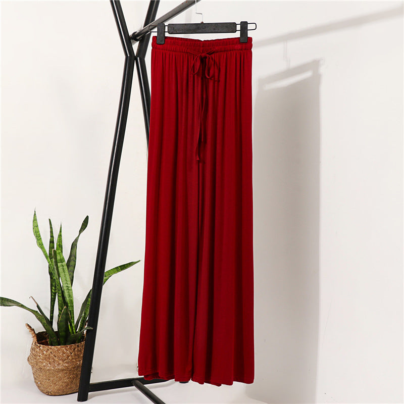 High Waist Cuprammonuium Loose Thin Casual Pants
