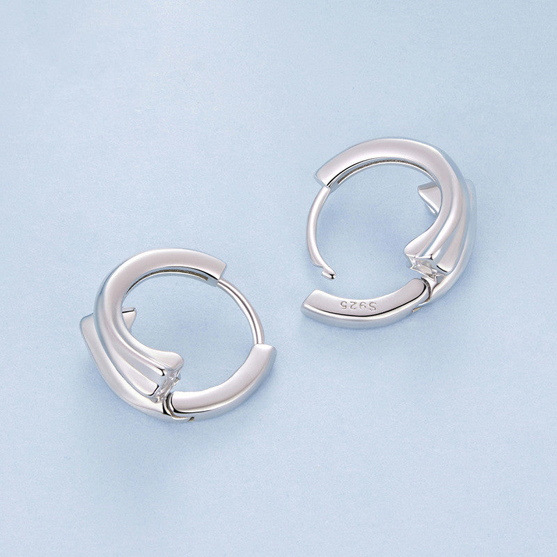 Original S925 Sterling Silver Shining Star Ear Clip