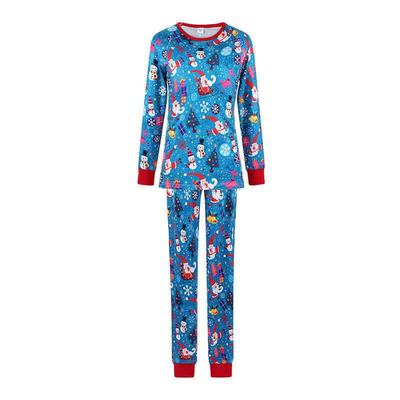 New Parent-Child Christmas Pajamas Parent-child Leisure Wear Set