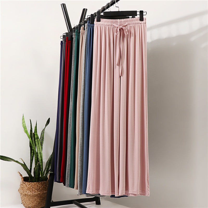 High Waist Cuprammonuium Loose Thin Casual Pants