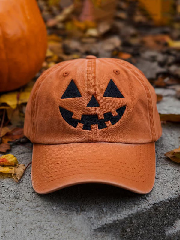 Halloween Personality Pumpkin Autumn Style Printed Hat