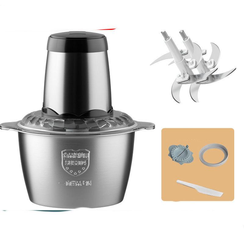 Meat Grinder Household Electric Multi-function Garlic Dumpling Meat Filling Small Meat Mincer Stirring Cooking Machine