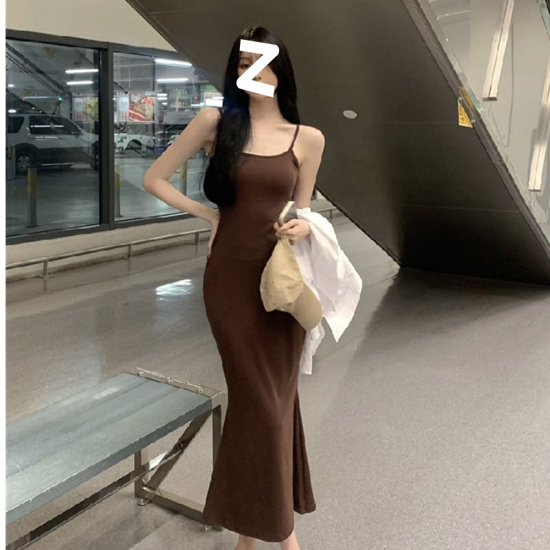 Ins Pure Desire Sleeveless Sling Dress Women