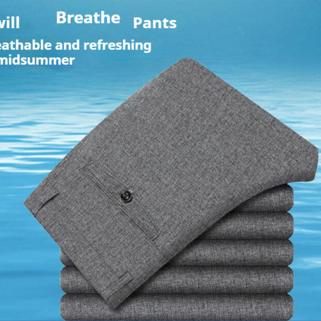 Spring And Autumn Men's Stretch Casual Pants Middle-aged And Elderly