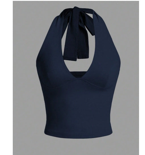 Fashionable And Versatile Polyester Fiber Women's Top