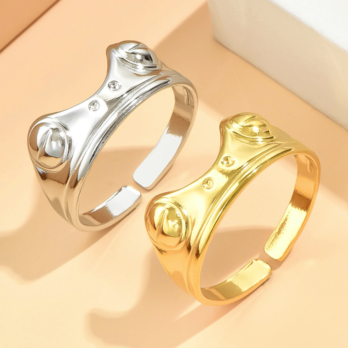 Stainless Steel Ring Children's Fun Girlfriend Gifts All-match