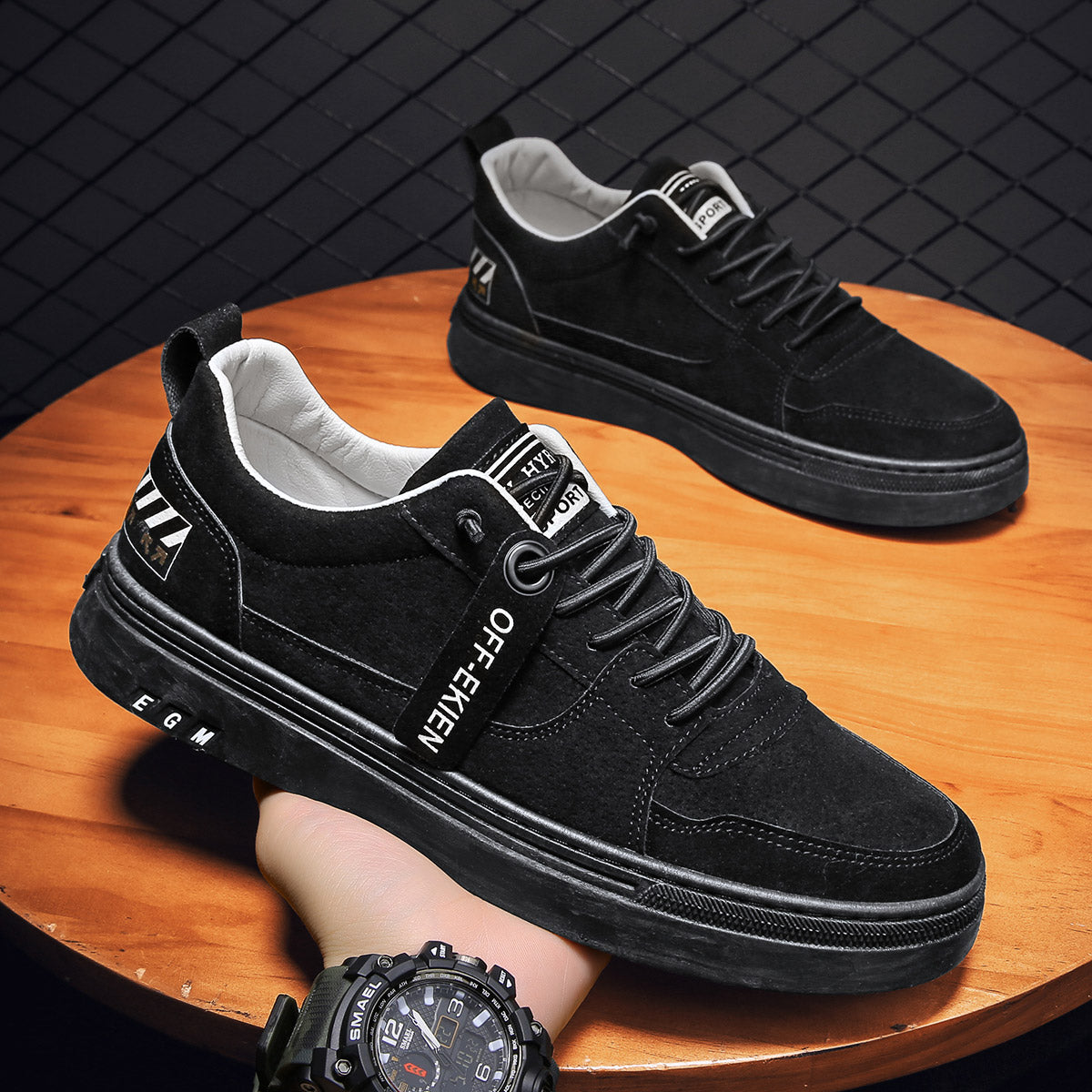 Men's Shoes, Autumn, Construction Site  Sports, Leisure, Board Shoes, Waterproof, Non-slip Tooling, Wear-resistant Labor Protection Tide Shoes