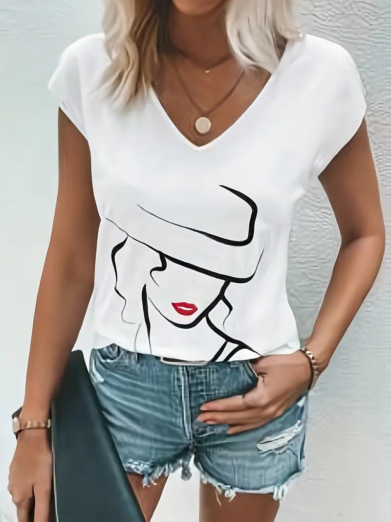 High-grade Spring V-neck Women's
