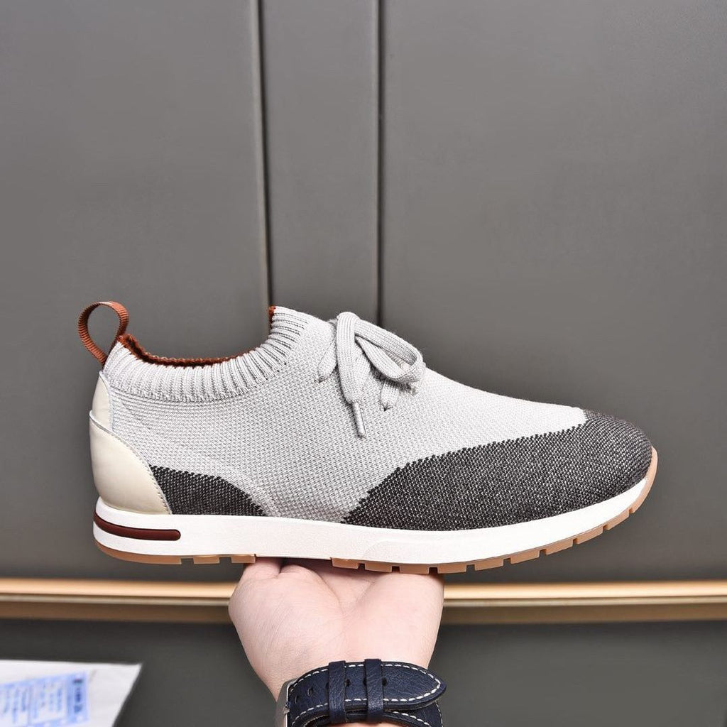 Sports Stitching Flying Woven Knit Breathable Men's Shoes