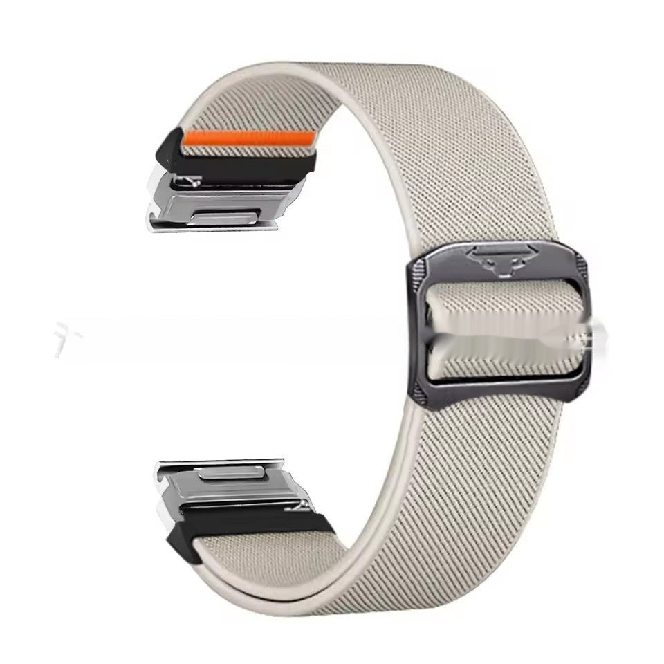 Cow Head Buckle Elastic Nylon Strap