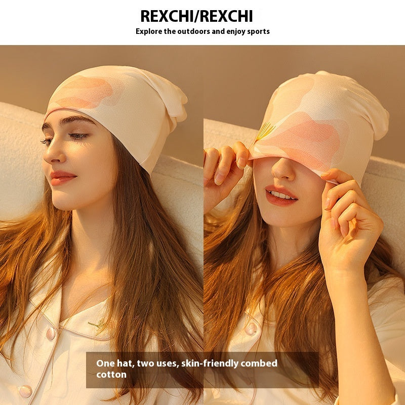 Spring And Summer Thin Hat Sleeping Toe Earflaps Slipover Confinement Cap