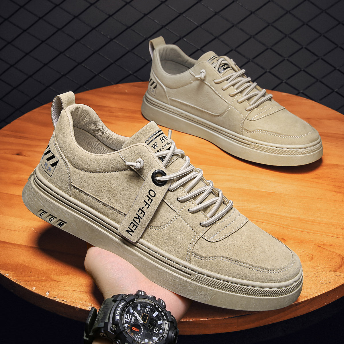 Men's Shoes, Autumn, Construction Site  Sports, Leisure, Board Shoes, Waterproof, Non-slip Tooling, Wear-resistant Labor Protection Tide Shoes