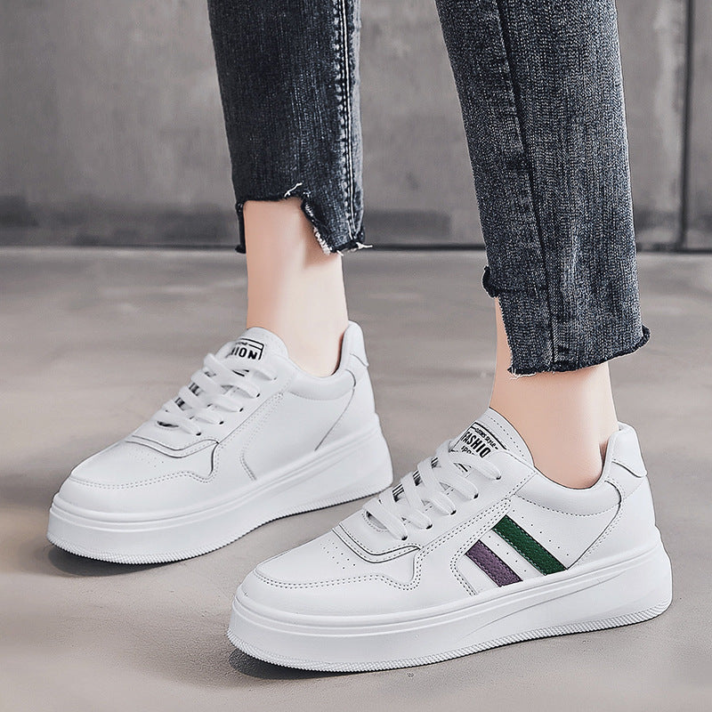 Thick-soled Heightened Casual Sneakers For Summer