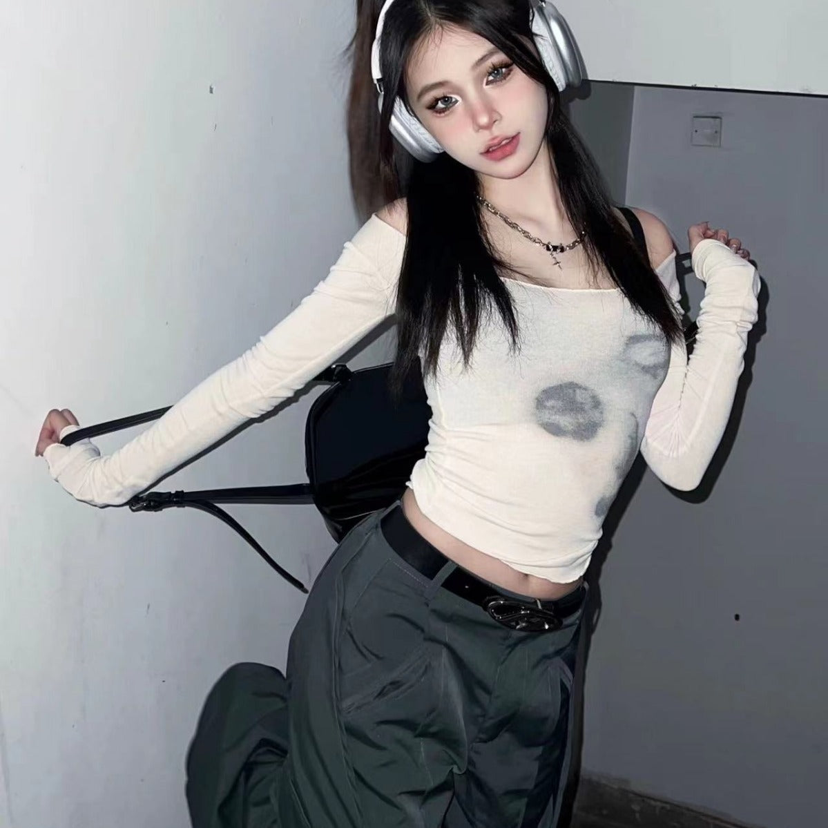 Niche Slim-fit Bottoming Shirt Top