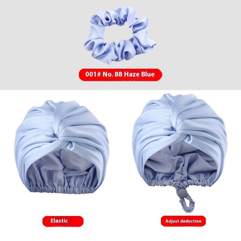 Women's Two-tier Adjustable Silk Makeup Cap