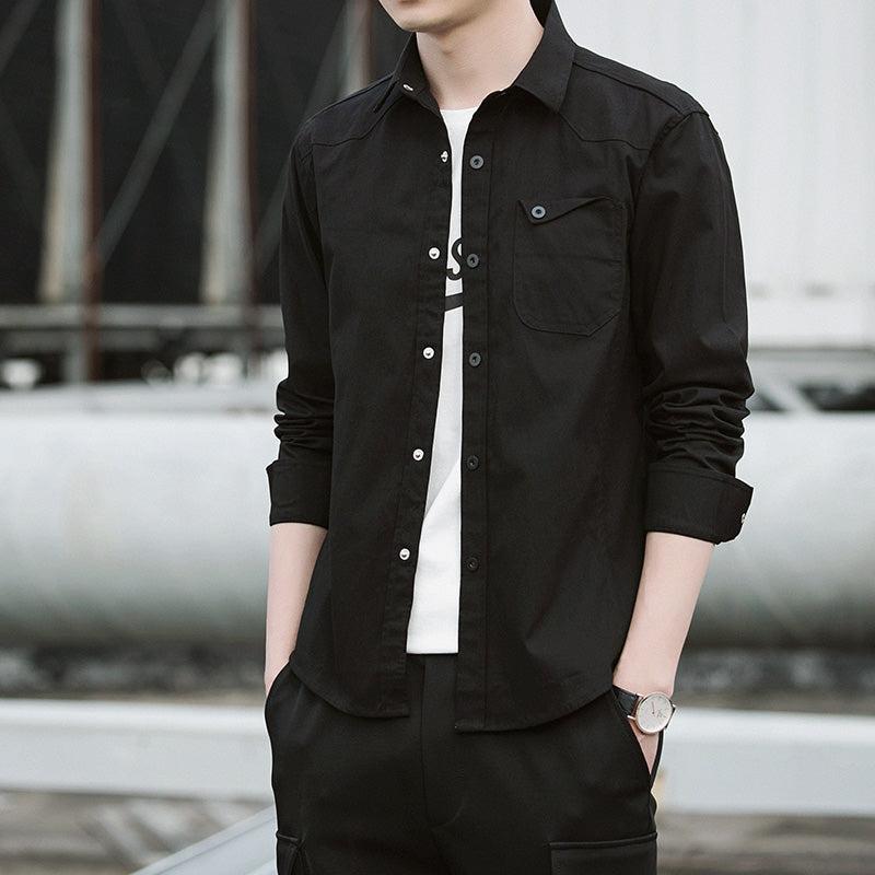 Men's Long Sleeve Workwear Shirt Jacket