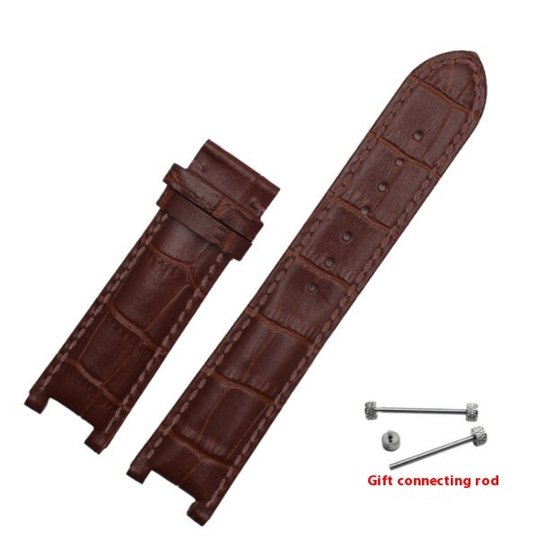 Simple Home Butterfly Clasp Cowhide Watch Strap