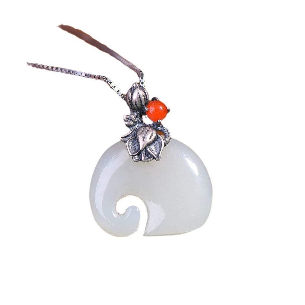 Women's Retro Personality Elephant Ruyi Pendant