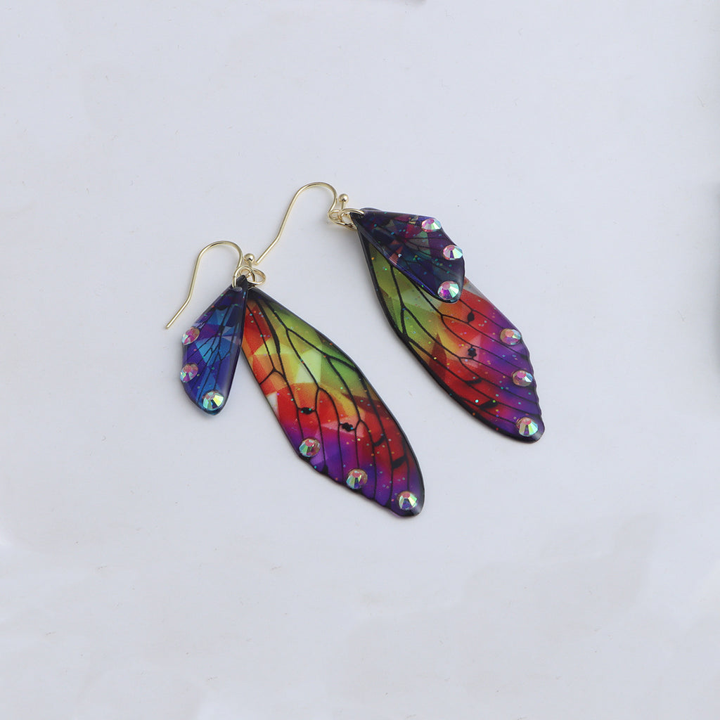 Misty Rain In Southern Personalized Design Simulation Cicada Wings Earrings