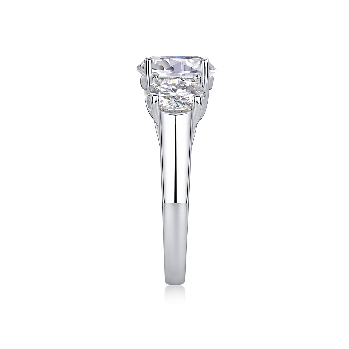 1Three Lives Of Fortune - A Fashionable And Luxurious Jewelry Piece Set With 3-carat Moissan Diamond S925 Sterling Silver And Platinum-plated Diamond Prohibit TikTok sales