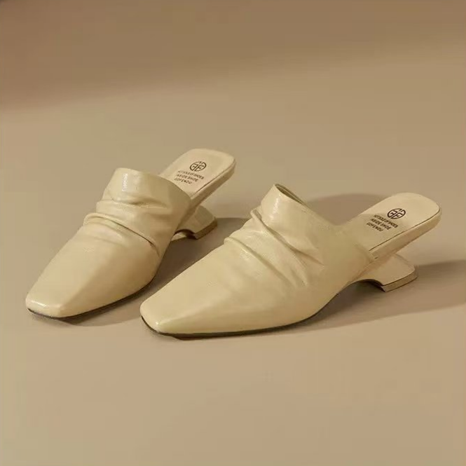 Slippers, Women's Bag, Head, Half Drag, One Foot, Fashionable French Style, Cool Slippers, Trendy