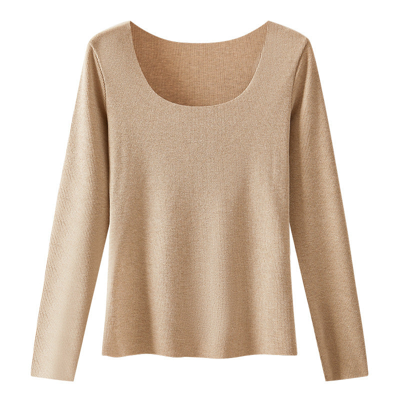 Fashionable Women's Crew-neck Base Layer Top