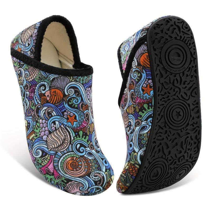 Women's Plush Flat Shoes Winter Warm Slip On Shoes