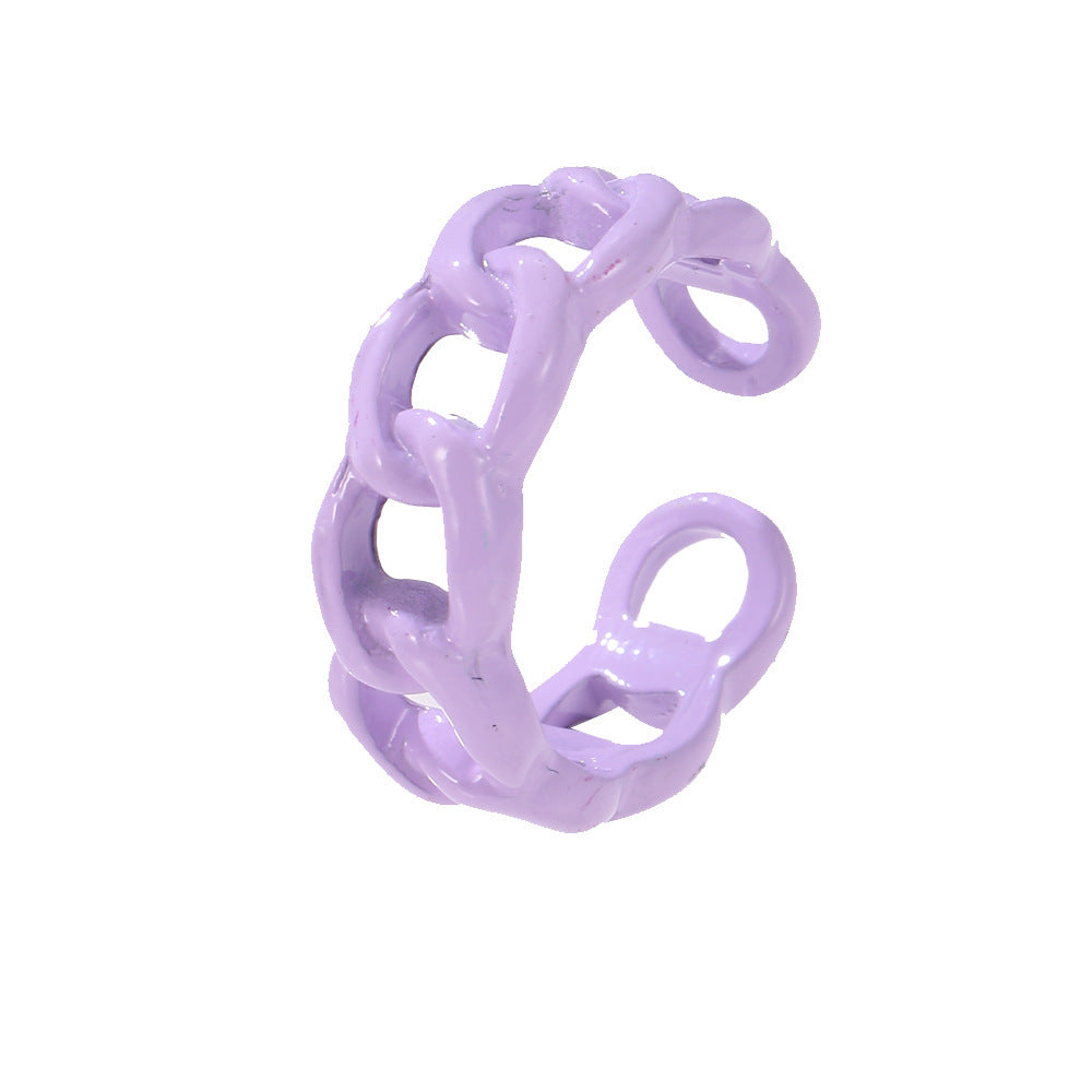 Vintage Golden Heart Smile Rings Set For Women