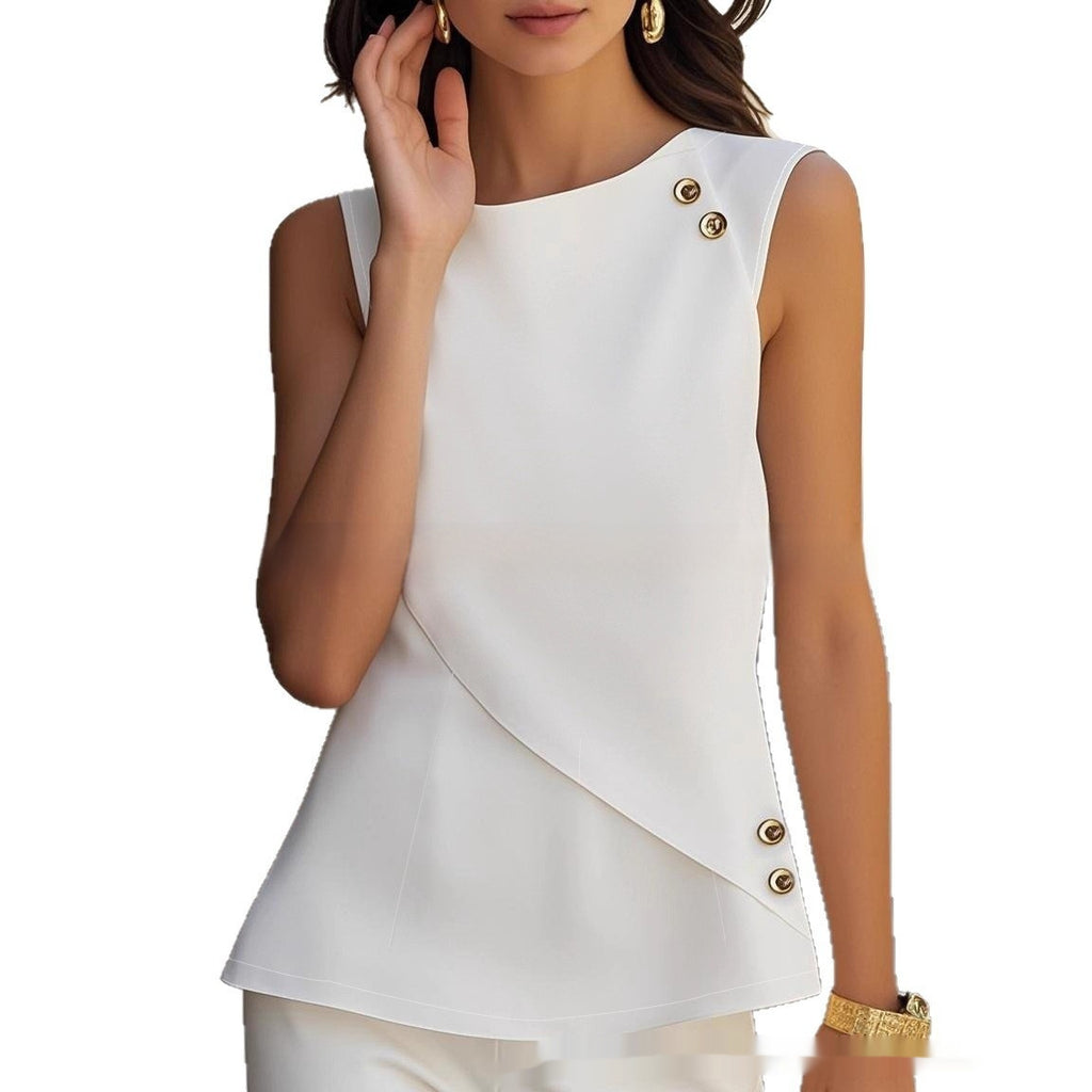 Women's Sleeveless Fashionable Chic Casual Top