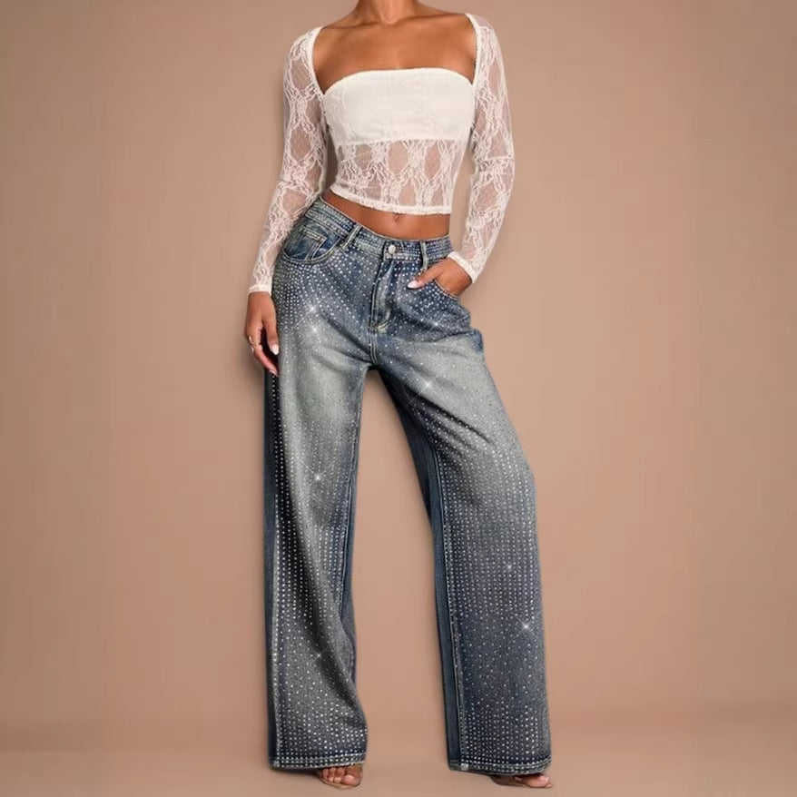 Cross-border Amazon Temu Independent Site Womens Stretch Jeans