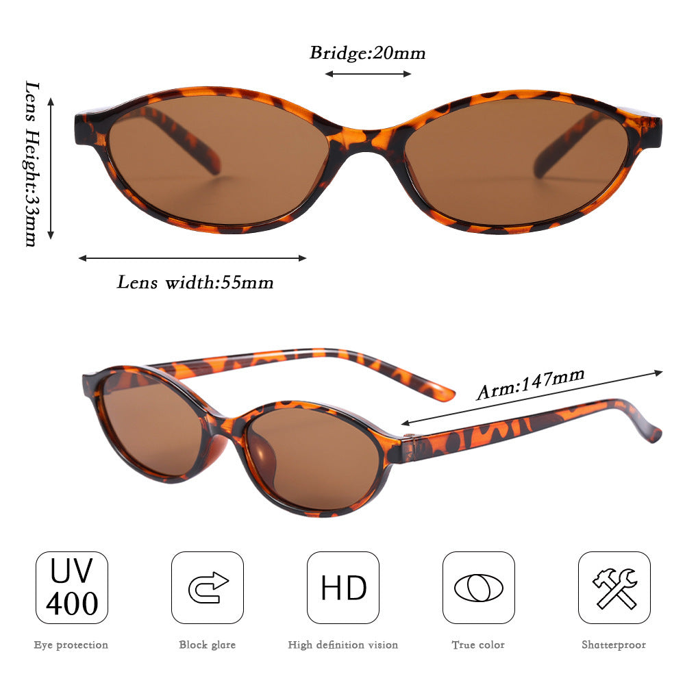 Women's Oval Sunglasses With Small