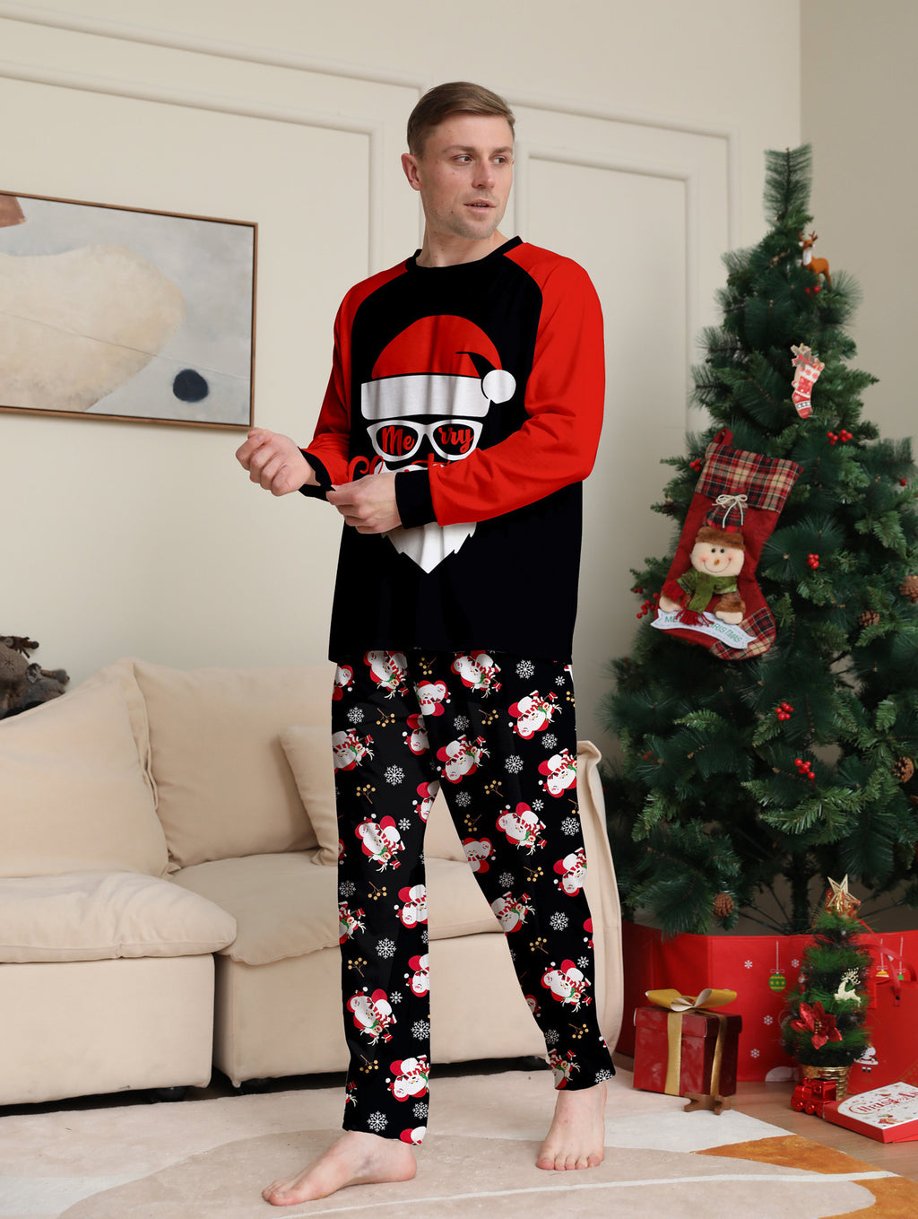 Santa Claus Homewear Two-piece Pajamas