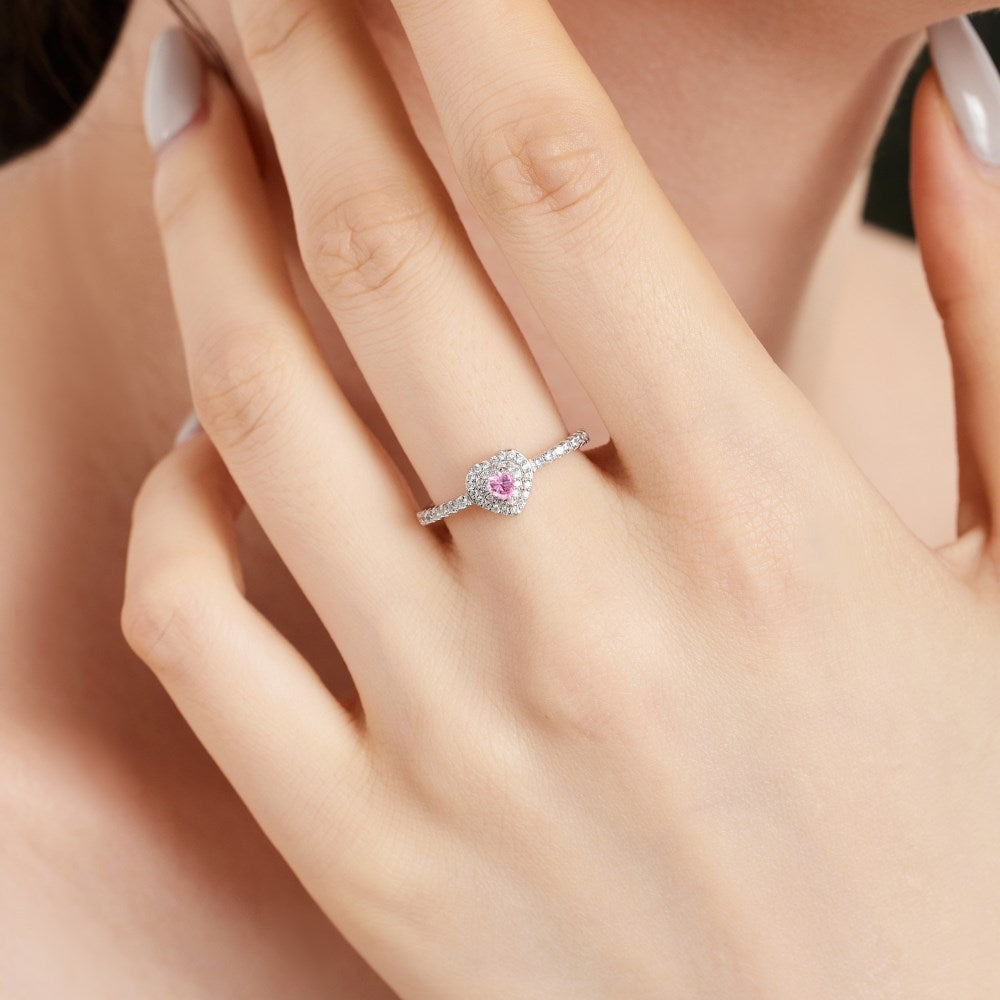 S925 Sterling Silver Colorful Love Set Ear Studs