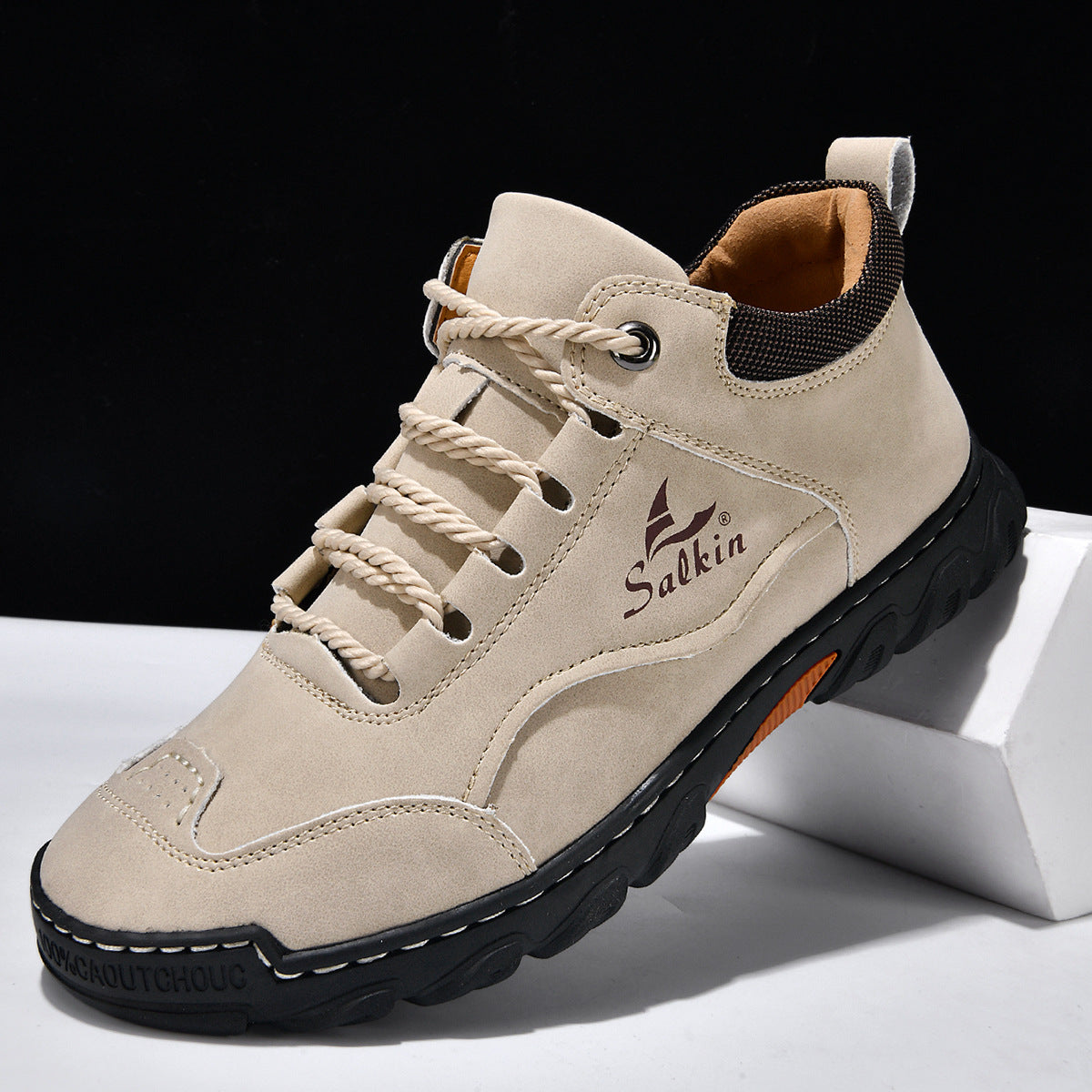 Comfortable Flat Lace-up Casual Shoes For Hiking