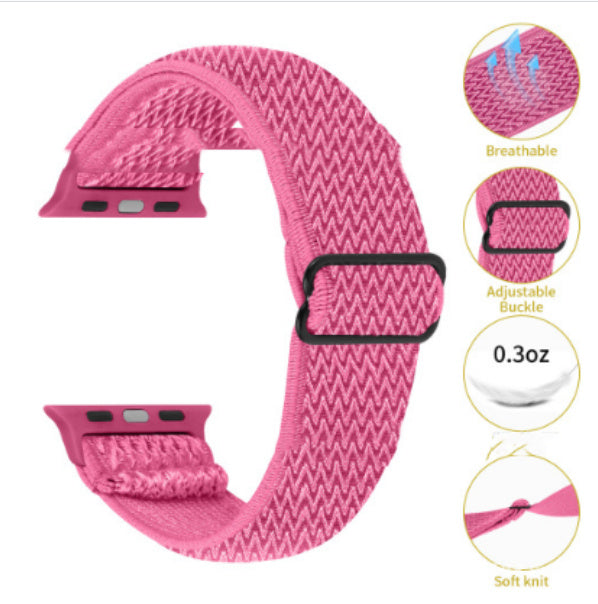 Herringbone Elastic Strap Smart Watch Band Elastic Strap Strap