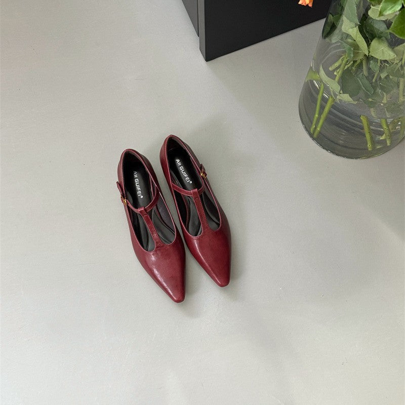 Spring New Casual Versatile Work Mary Jane Shoes
