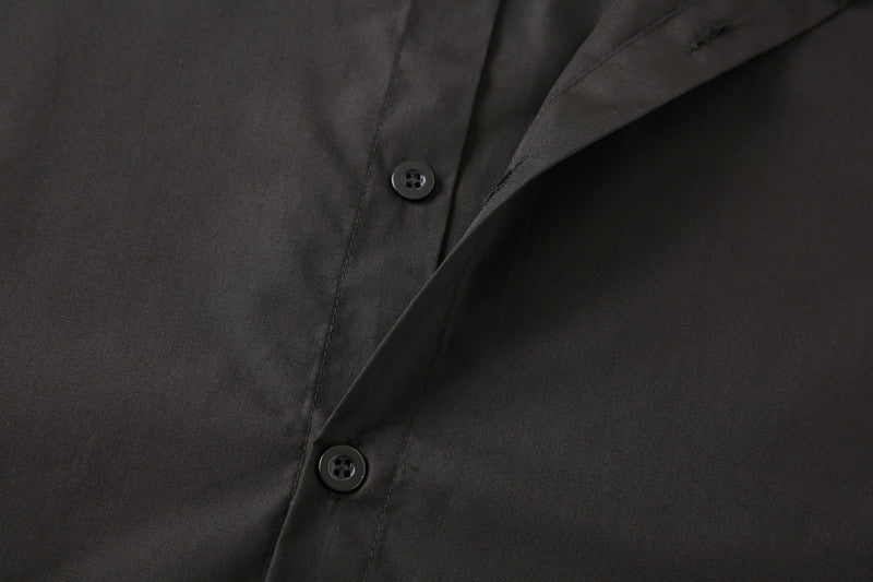 Teenage Men's Stand-up Collar Shirt