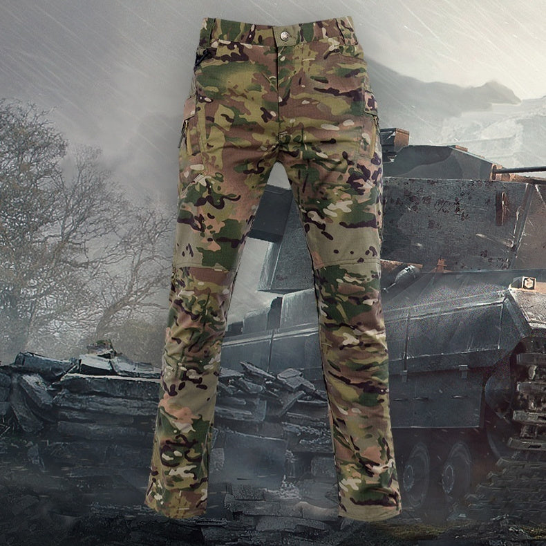 Men's Breathable Scratch-resistant Outdoor Multi-pocket Straight Cargo Trousers