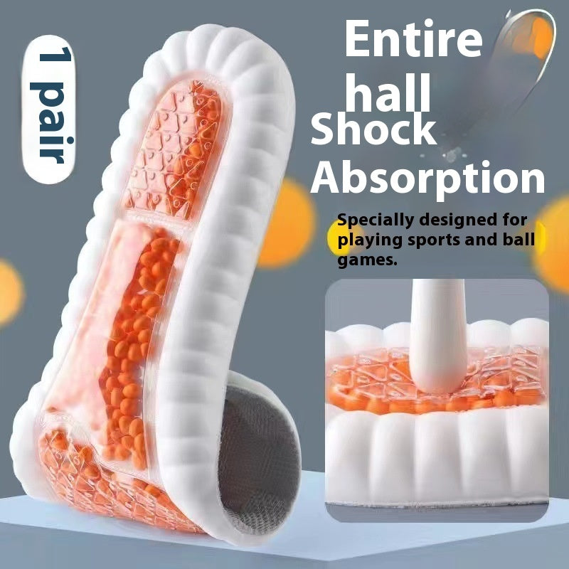 Men's Soft Bottom Sweat-absorbent Breathable High Elastic Shock-absorbing Sports Insole