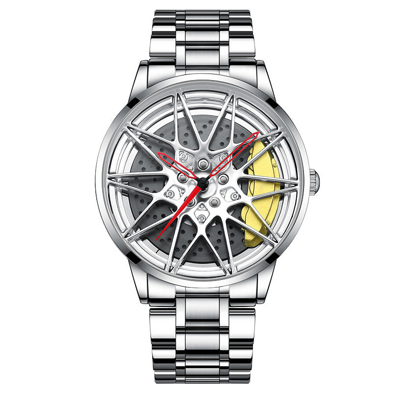 Men's Electronic Wheel Watch Hollow Three-dimensional