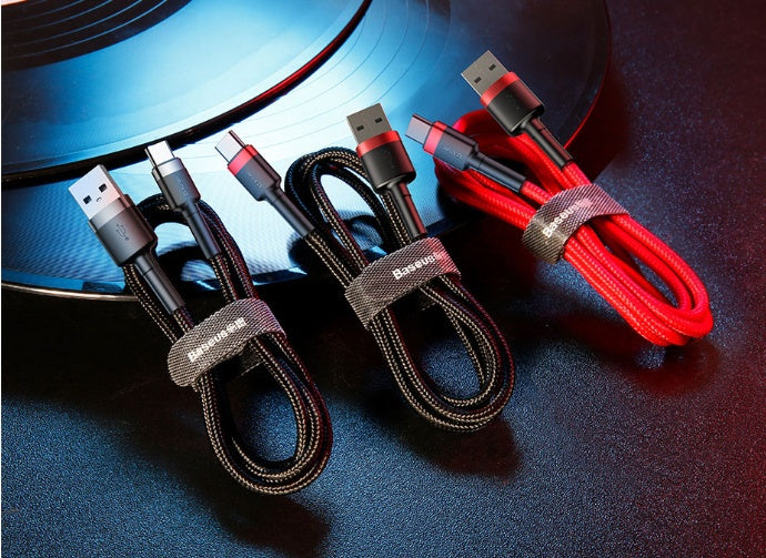 Android Micro Data Cable Charging Transmission 2 In 1 Woven Mobile Phone Charging Cable