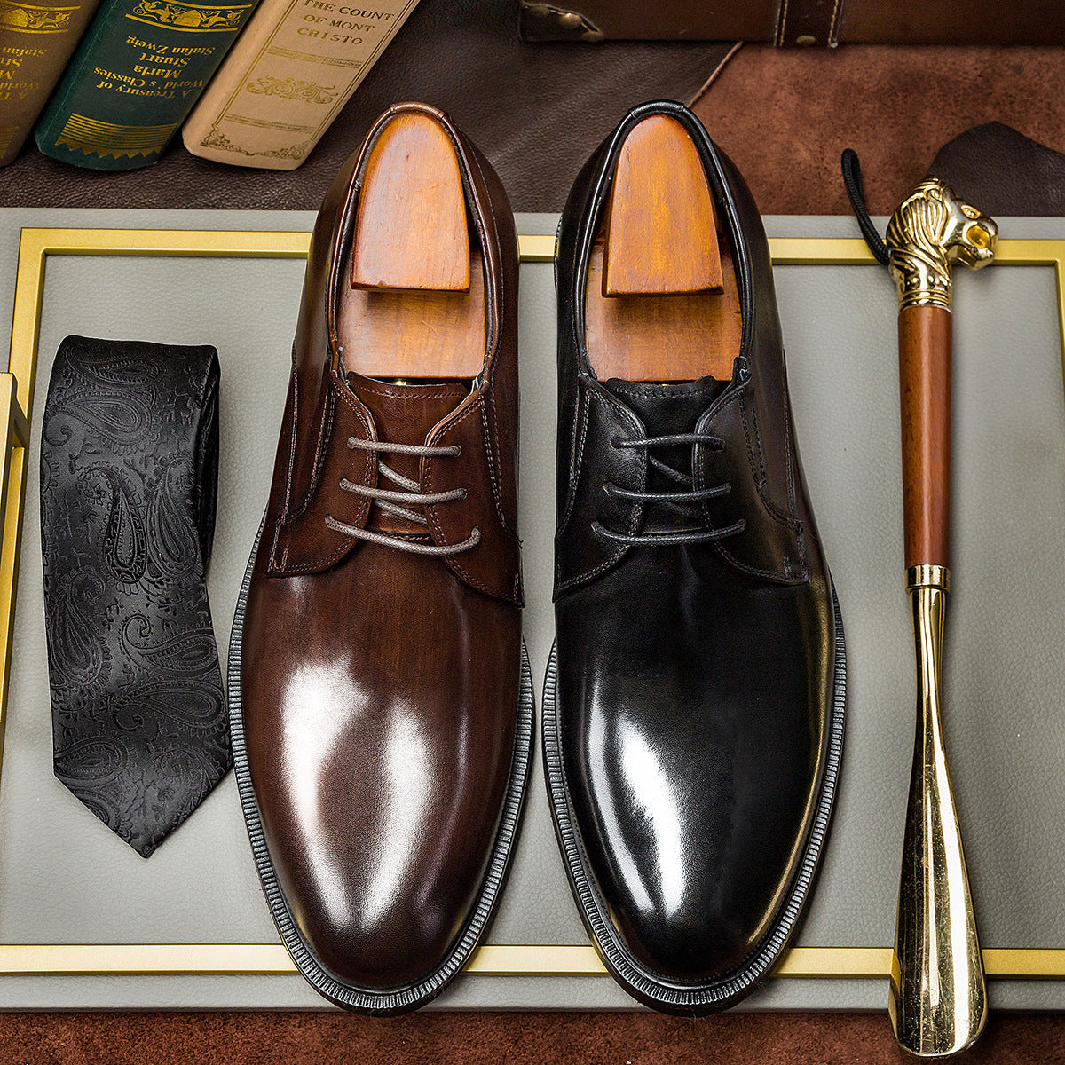 New Korean-style Mens Business Dress Leather Shoes