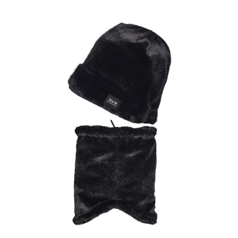 Autumn And Winter Warm Hat Scarf Two-piece Set