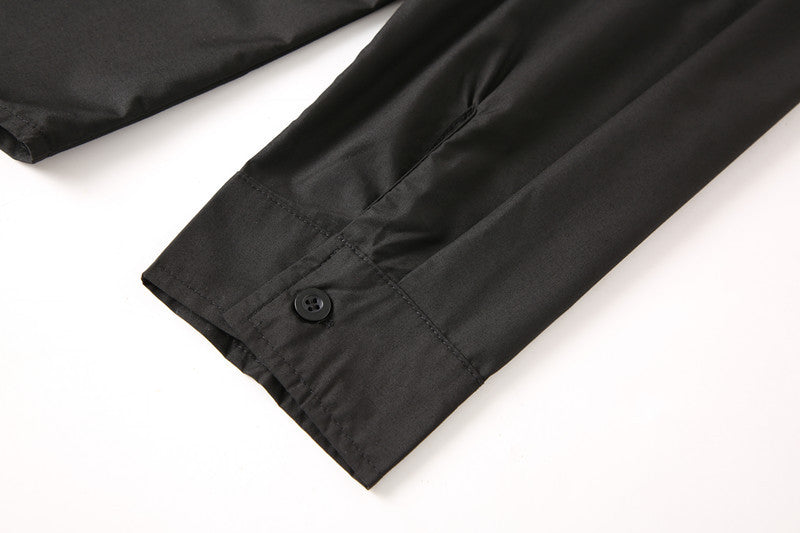 Teenage Men's Stand-up Collar Shirt