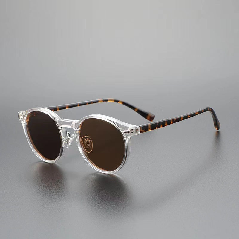 Japanese-style Retro Sunglasses Women's Trendy Round