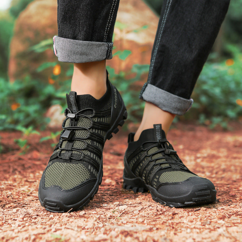 Outdoor Mountaineering Water Sports Breathable High-top Mesh Hiking Shoes