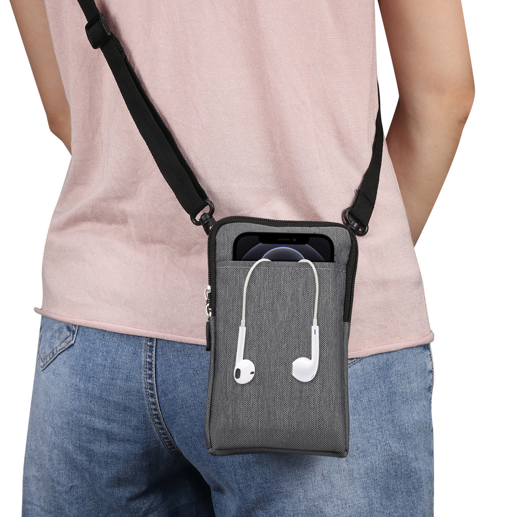 Solid Color Portable Universal Diagonal Cross Waist Bag