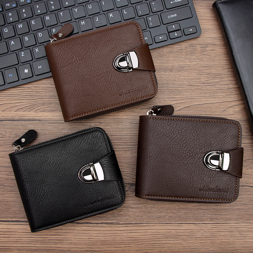 Multifunctional Multiple Card Slots Zipper Handheld Coin Purse