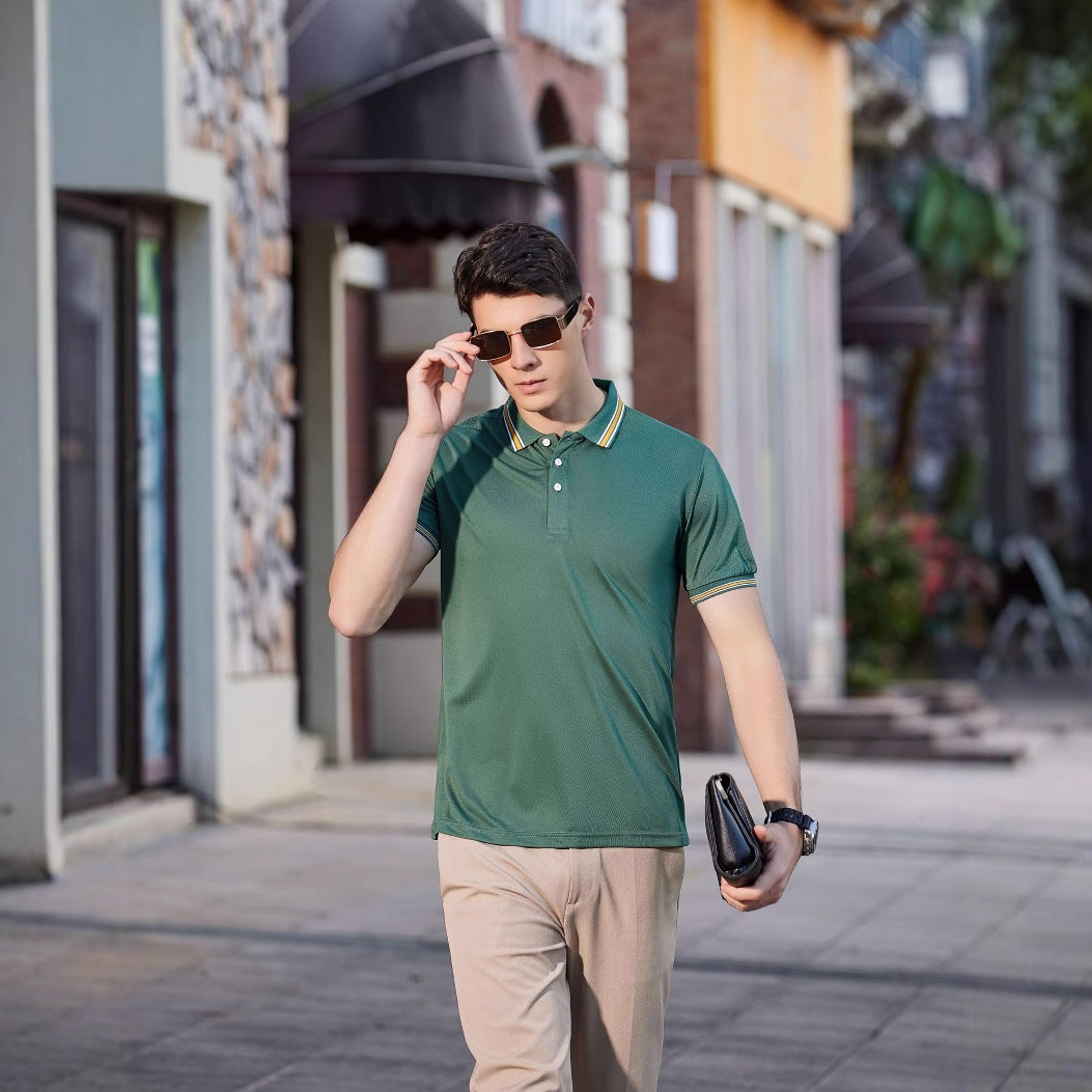 High-end Short-sleeved Lapel Polo Shirt T-shirt