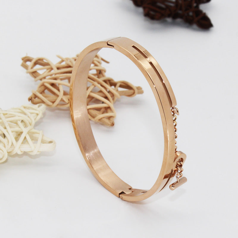 Versatile Geometric Non-fading Titanium Steel Bracelet